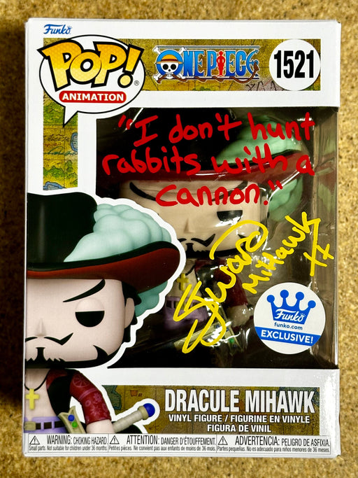 Steven John Ward Signed Dracule Mihawk Funko Pop! #1521 Live Action One Piece With JSA COA - for just $150! 