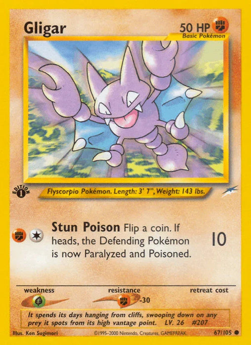 Gligar (67/105) [Neo Destiny 1st Edition] - for just $0.65! 