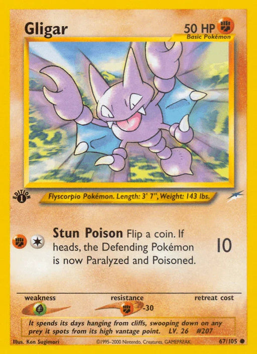 Gligar (67/105) [Neo Destiny 1st Edition] - for just $0.65! 