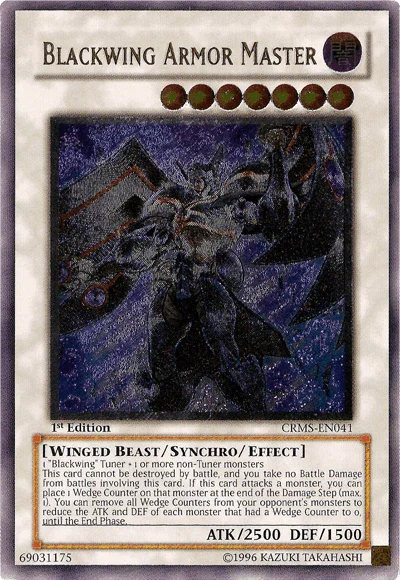 Blackwing Armor Master [CRMS-EN041] Ultimate Rare - for just $40.70! 