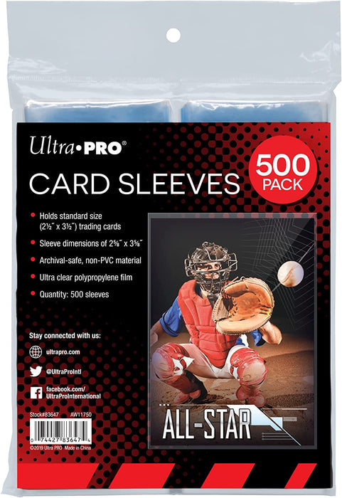 Ultra PRO: Standard 500ct Sleeves (Clear) - Just $0! Shop now at Retro Gaming of Denver