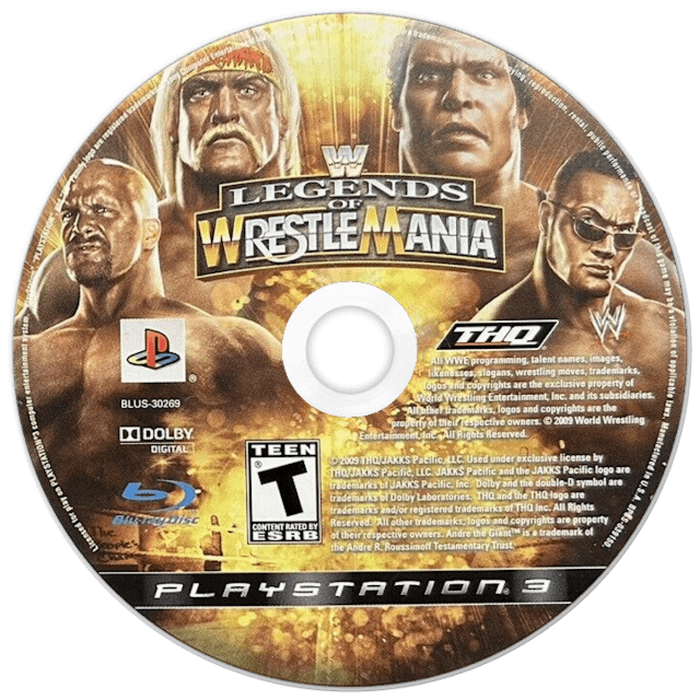WWE Legends of WrestleMania – PlayStation 3 (PS3) - for just $10.99! 