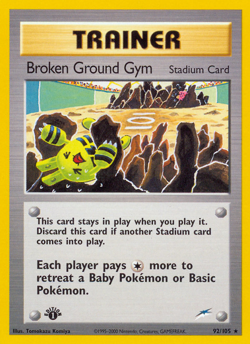 Broken Ground Gym (92/105) [Neo Destiny 1st Edition] - Just $3.55! Shop now at Retro Gaming of Denver