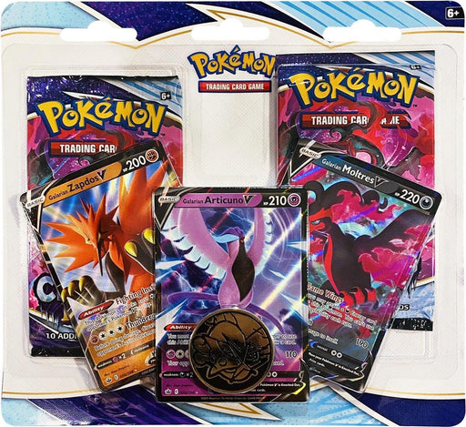 Sword & Shield: Chilling Reign - 2-Pack Blister (Galarian Zapdos V/Articuno V/Moltres V) - for just $50! 