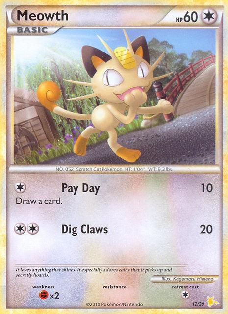 Meowth (12/30) [HeartGold & SoulSilver: Trainer Kit - Raichu] - for just $0.65! 