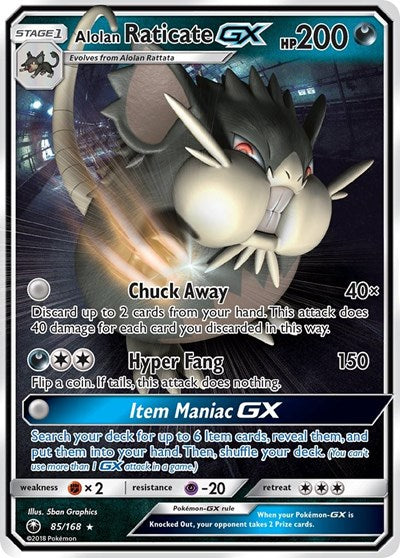 Alolan Raticate GX (SM - Celestial Storm) Near Mint Holofoil - for just $2.20! 