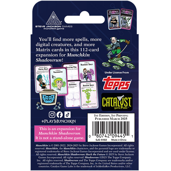 Munchkin - Shadowrun Hack The Future Expansion Pack - for just $19.99! 