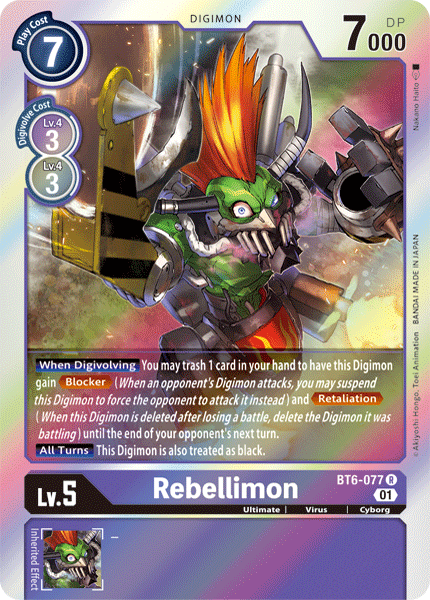 Rebellimon [BT6-077] [Double Diamond] - Just $0.09! Shop now at Retro Gaming of Denver