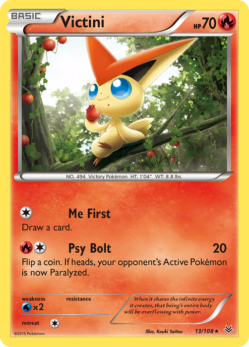 Victini (13/108) [XY: Roaring Skies] - Just $0.07! Shop now at Retro Gaming of Denver