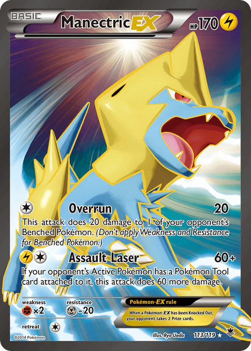Manectric EX (113/119) [XY: Phantom Forces] - for just $7.60! 