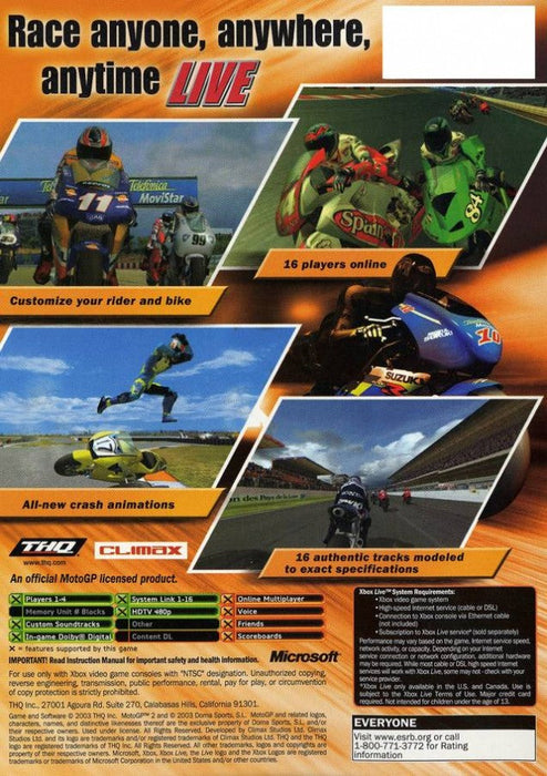 MotoGP 2 – Xbox (XBOX) - for just $9.99! 