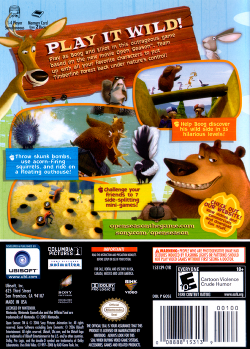 Open Season – GameCube (GC) - for just $11.99! 