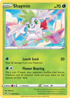Shaymin (015/185) [Sword & Shield: Vivid Voltage] - for just $0.15! 