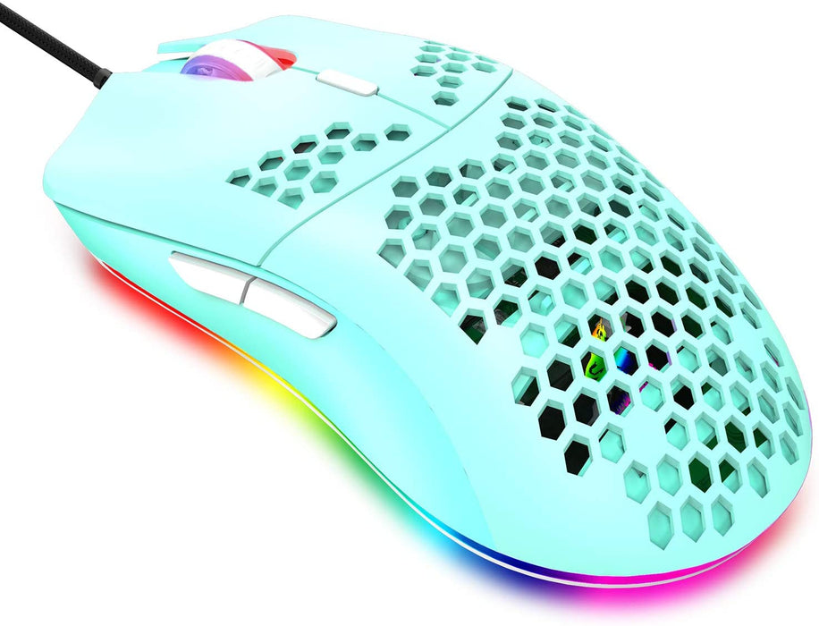 Gaming Mice Mouse 6400 DPI USB RGB Flowing Backlit Light Wired PC Laptop PS4 PS5 Random Color - for just $73.80! 
