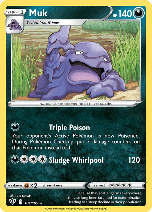 Muk (101/189) [Sword & Shield: Darkness Ablaze] - for just $0.10! 
