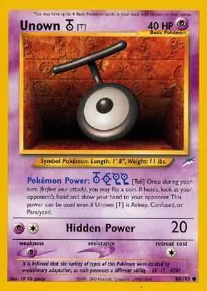 Unown [T] (88/105) [Neo Destiny Unlimited] - for just $0.40! 