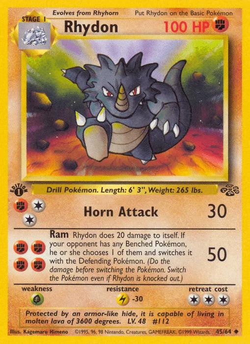 Rhydon (45/64) [Jungle 1st Edition] - for just $1.55! 