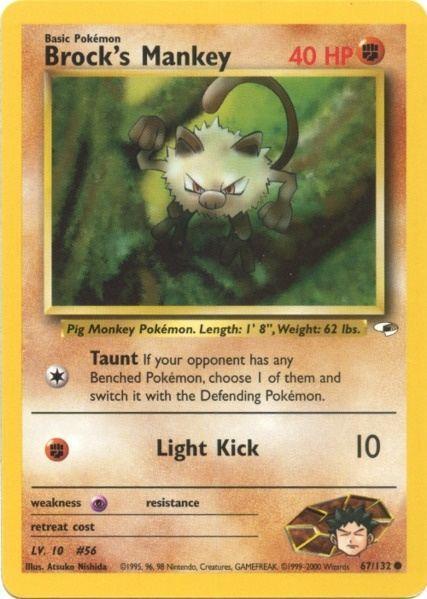 Brock's Mankey (67/132) [Gym Heroes Unlimited] - for just $0.35! 