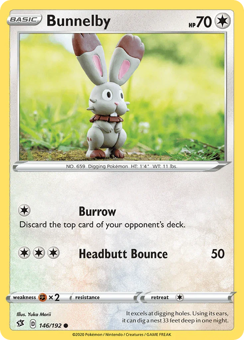 Bunnelby (146/192) [Sword & Shield: Rebel Clash] - for just $0.10! 