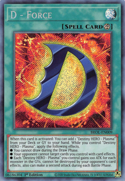 D - Force [BROL-EN009] Secret Rare - for just $0.20! 