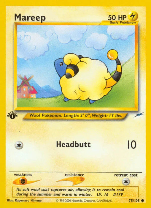 Mareep (75/105) [Neo Destiny 1st Edition] - for just $0.70! 