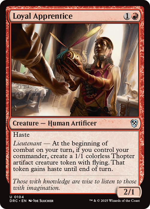 Loyal Apprentice (DRC-104) - Commander: Aetherdrift - for just $0.07! 