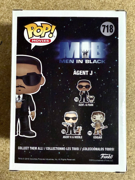 Will Smith Signed Agent J Men In Black Funko Pop! Exclusive #718 With JSA COA - for just $375! 