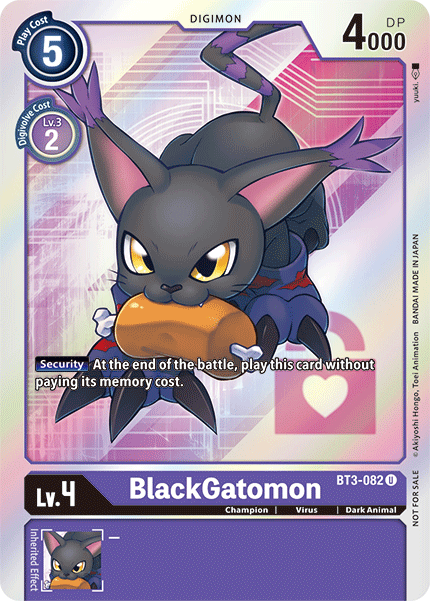 BlackGatomon [BT3-082] (Buy-A-Box Promo) [Release Special Booster Ver.1.5 Promos] - Just $0.09! Shop now at Retro Gaming of Denver