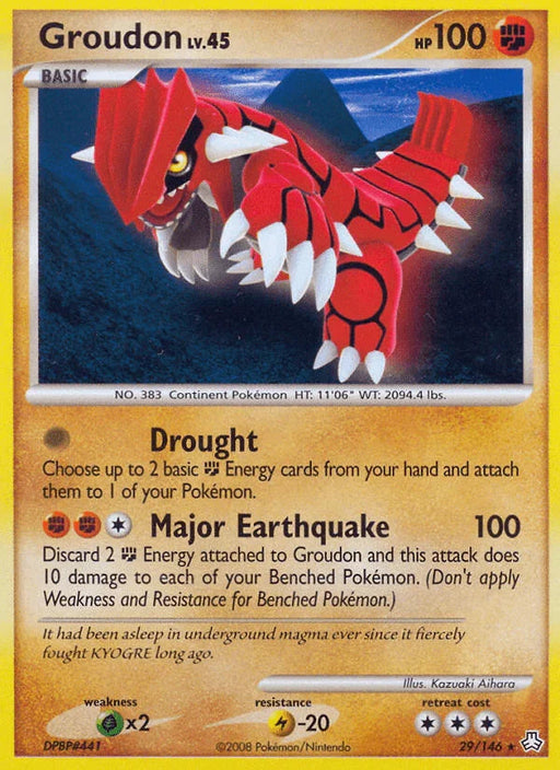 Groudon (29/146) [Diamond & Pearl: Legends Awakened] - for just $8.90! 