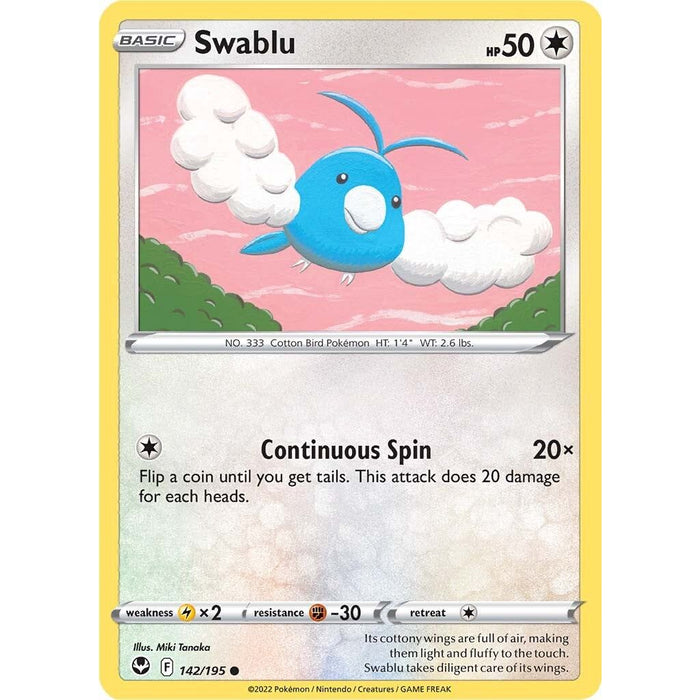 Swablu (142/195) [Sword & Shield: Silver Tempest] - Just $0.04! Shop now at Retro Gaming of Denver