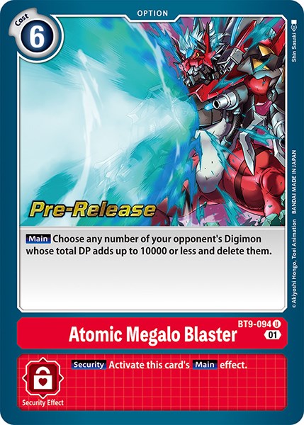 Atomic Megalo Blaster [BT9-094] [X Record Pre-Release Promos] - Just $0.25! Shop now at Retro Gaming of Denver