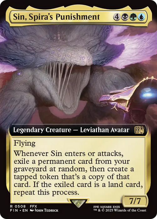 Sin, Spira's Punishment (Extended Art) (FIN-508) - FINAL FANTASY: (Extended Art) Foil - for just $1.73! 
