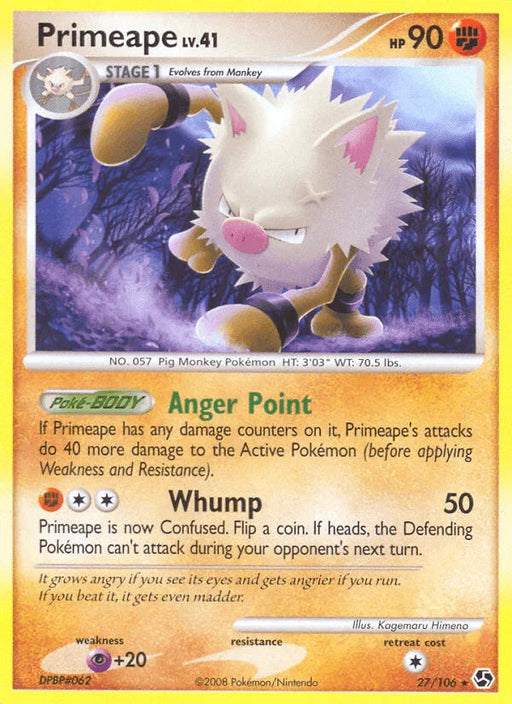 Primeape (27/106) [Diamond & Pearl: Great Encounters] - for just $0.45! 
