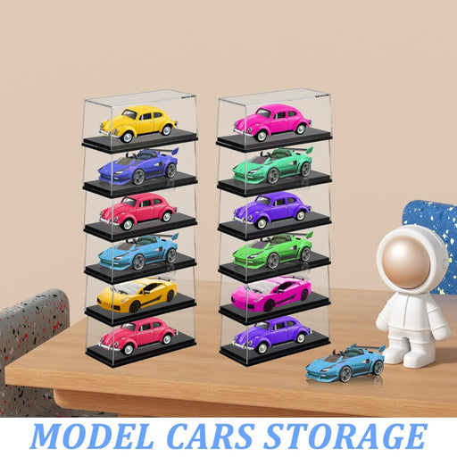 Clear Model Car Case Display Organizer Storage for 1/64 - for just $3.99! 