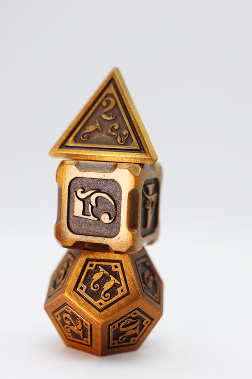 Alchemist Metals: Gold - Metal RPG Dice Set - for just $43.99! 