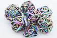 Hollow Hearts: Burnt Opal - Metal RPG Dice Set - for just $64.99! 