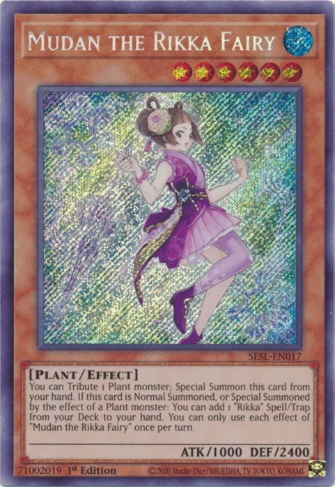 Mudan the Rikka Fairy [SESL-EN017] Secret Rare - for just $0.20! 