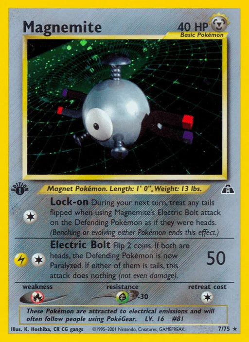 Magnemite (7/75) [Neo Discovery 1st Edition] - for just $30.45! 