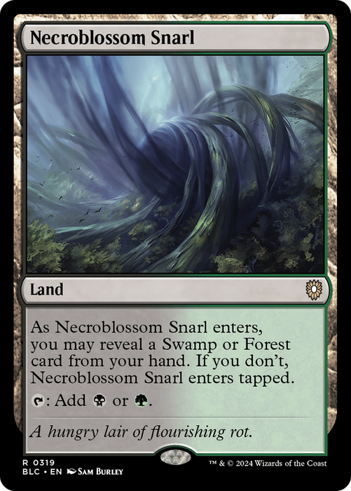 Necroblossom Snarl (BLC-319) - Bloomburrow Commander - for just $0.12! 
