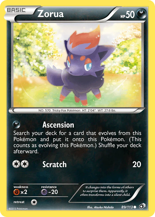 Zorua (89/113) [Black & White: Legendary Treasures] - for just $0.45! 