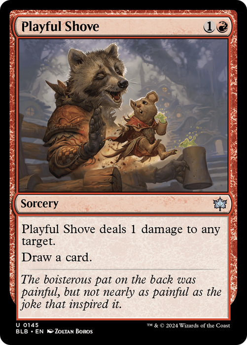 Playful Shove (BLB-145) - Bloomburrow - for just $0.05! 