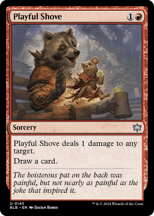 Playful Shove (BLB-145) - Bloomburrow - for just $0.05! 