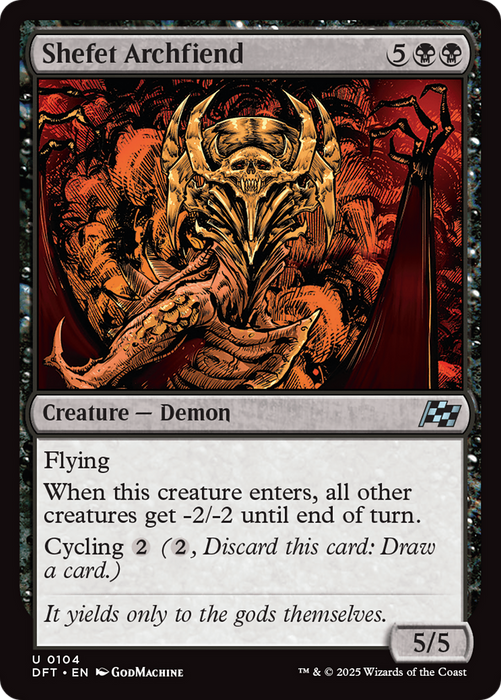 Shefet Archfiend (DFT-104) - Aetherdrift - for just $0.07! 