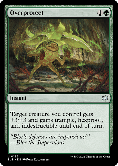 Overprotect (BLB-185) - Bloomburrow - for just $0.29! 