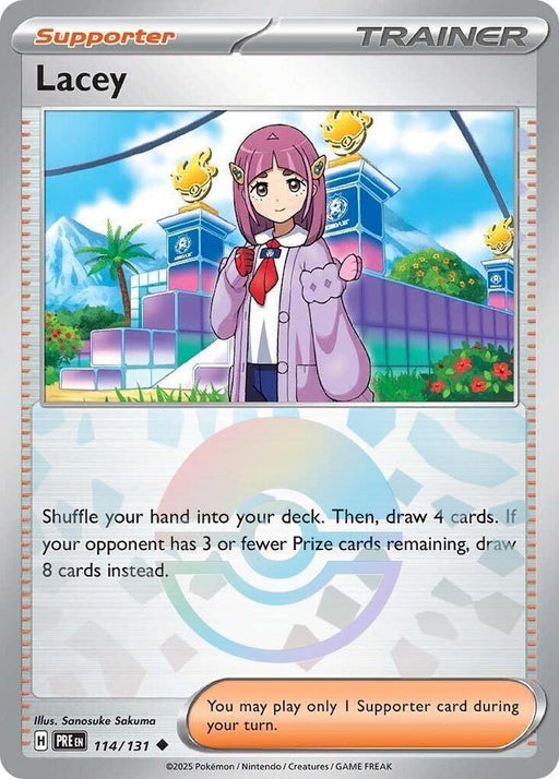 Lacey (114/131) (Poke Ball Pattern) [Scarlet & Violet: Prismatic Evolutions] - for just $0.10! 