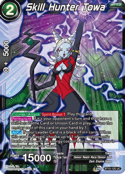 Skill Hunter Towa (BT15-125) [Saiyan Showdown] - for just $0.10! 