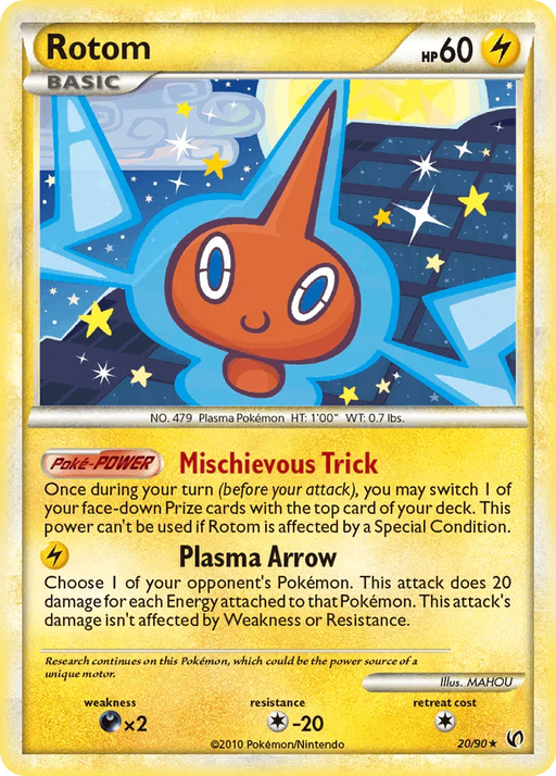 Rotom (20/90) [HeartGold & SoulSilver: Undaunted] - for just $4.15! 