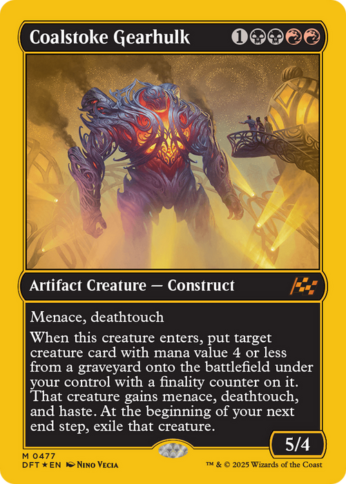 Coalstoke Gearhulk (DFT-477) - Aetherdrift Foil - for just $1.77! 
