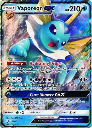 Vaporeon GX (SM172) (Jumbo Card) [Sun & Moon: Black Star Promos] - for just $9.45! 