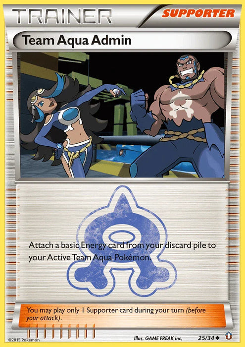 Team Aqua Admin (25/34) [XY: Double Crisis] - for just $0.30! 